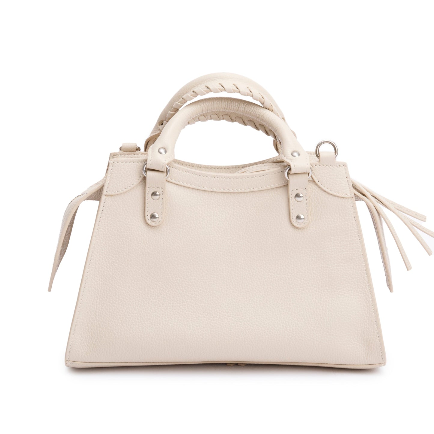 Balenciaga 2022 Beige Calfskin Leather Neo Classic XS City Bag