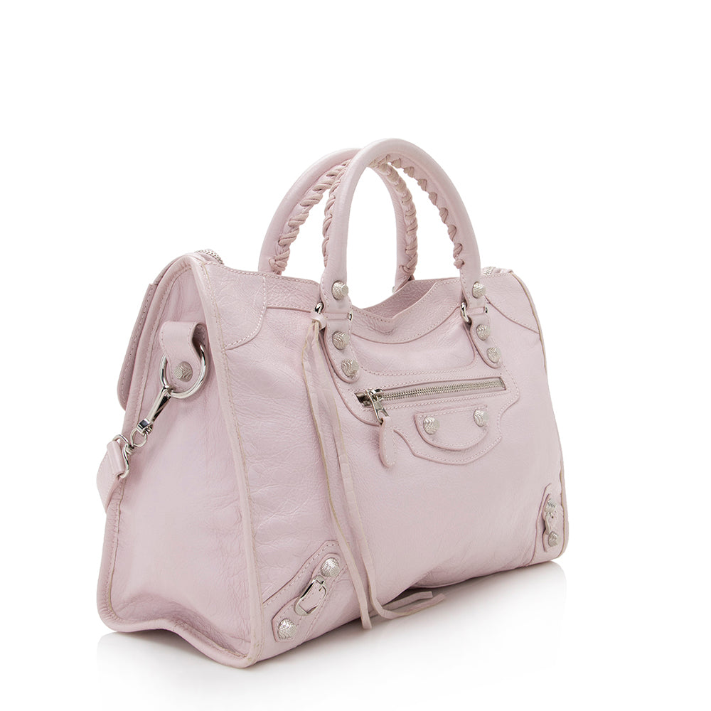 Luxury Balenciaga Trending 2026 Agneau Giant 12 City Satchel (SHF-17835)