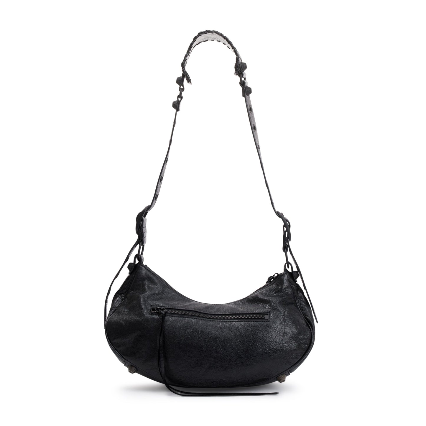 Balenciaga Black Arena Leather Le Cagole Small Shoulder Bag