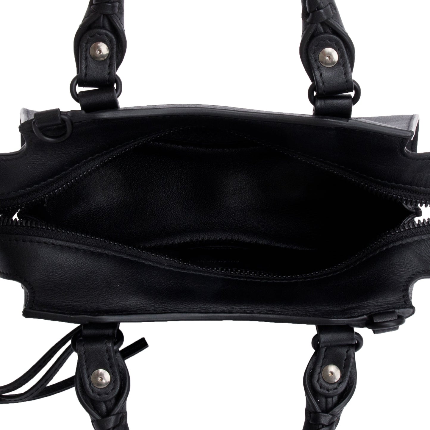 Balenciaga Black Calfskin Leather MIni Neo Classic Top Handle Bag
