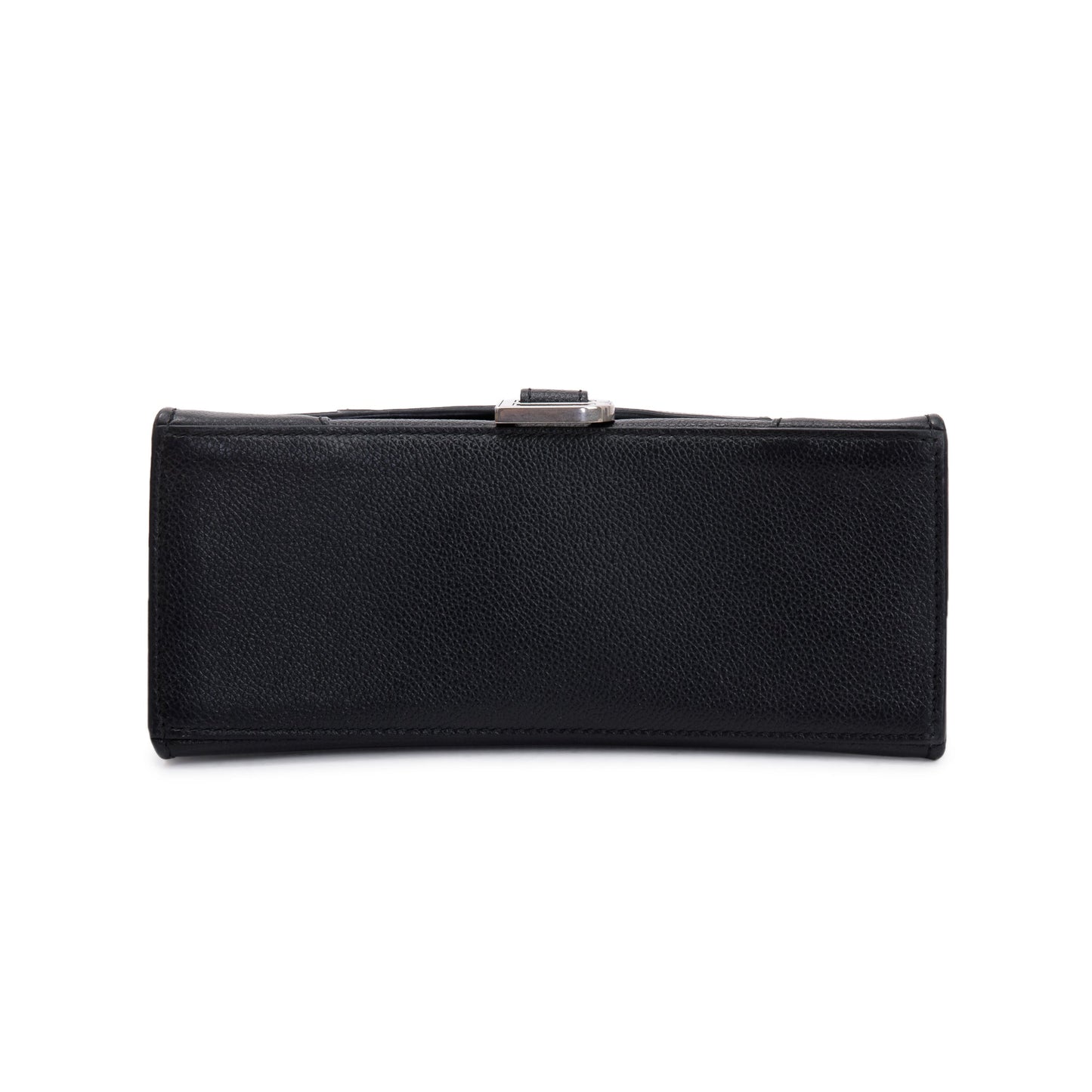 Balenciaga Black Calfskin Leather Small Hourglass Top Handle Bag