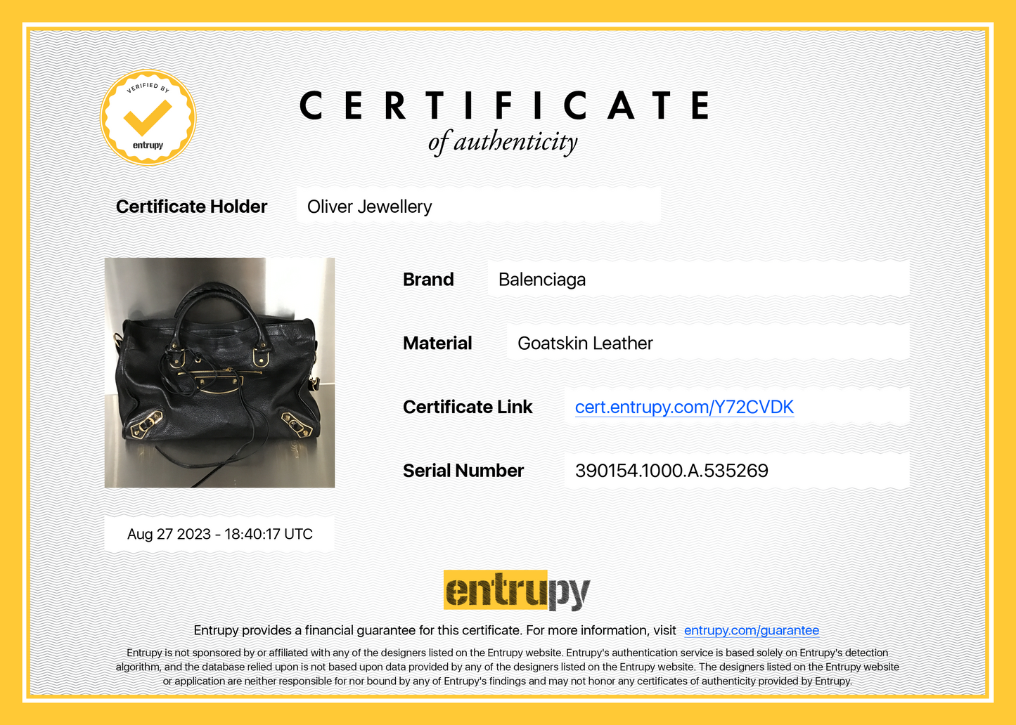 Balenciaga Black Chevre Leather Metallic Edge City Bag