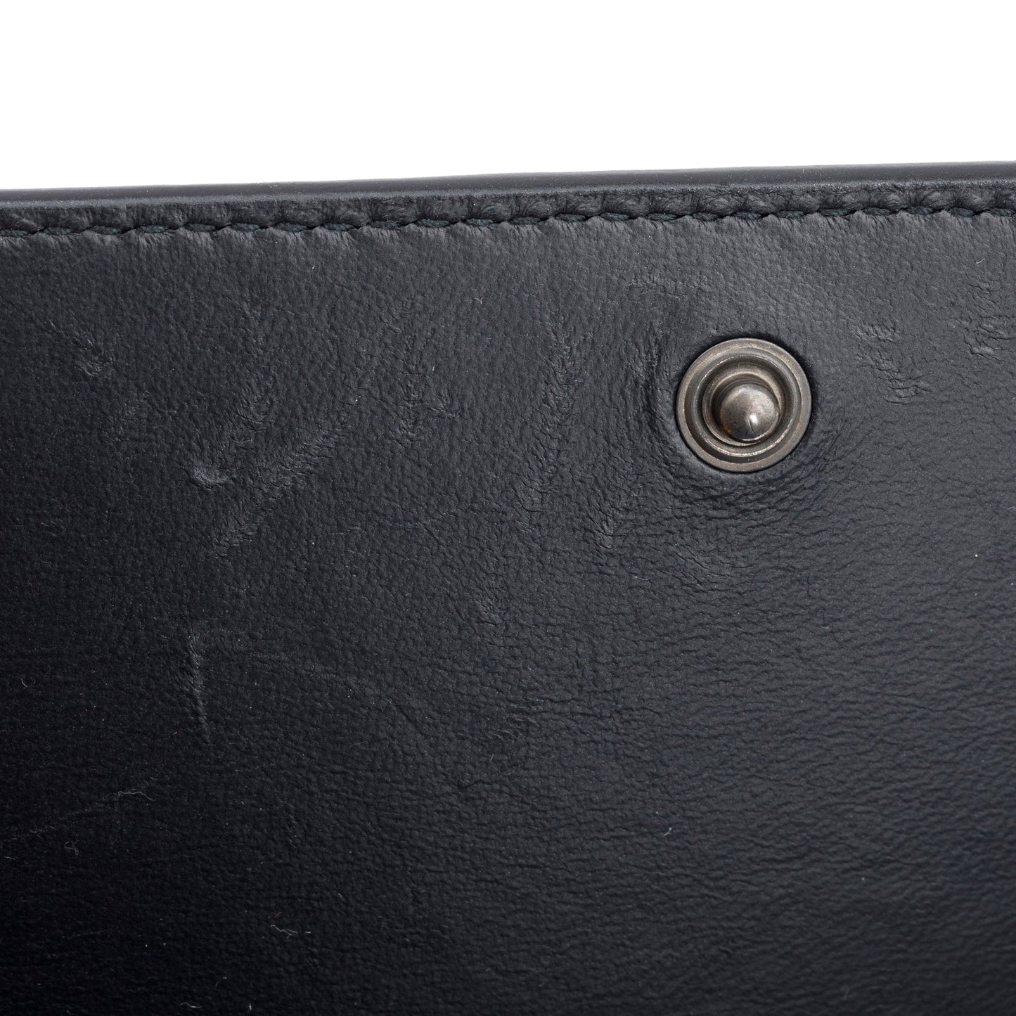 Balenciaga Black Croc-Embossed Leather Phone Holder Wallet on Chain