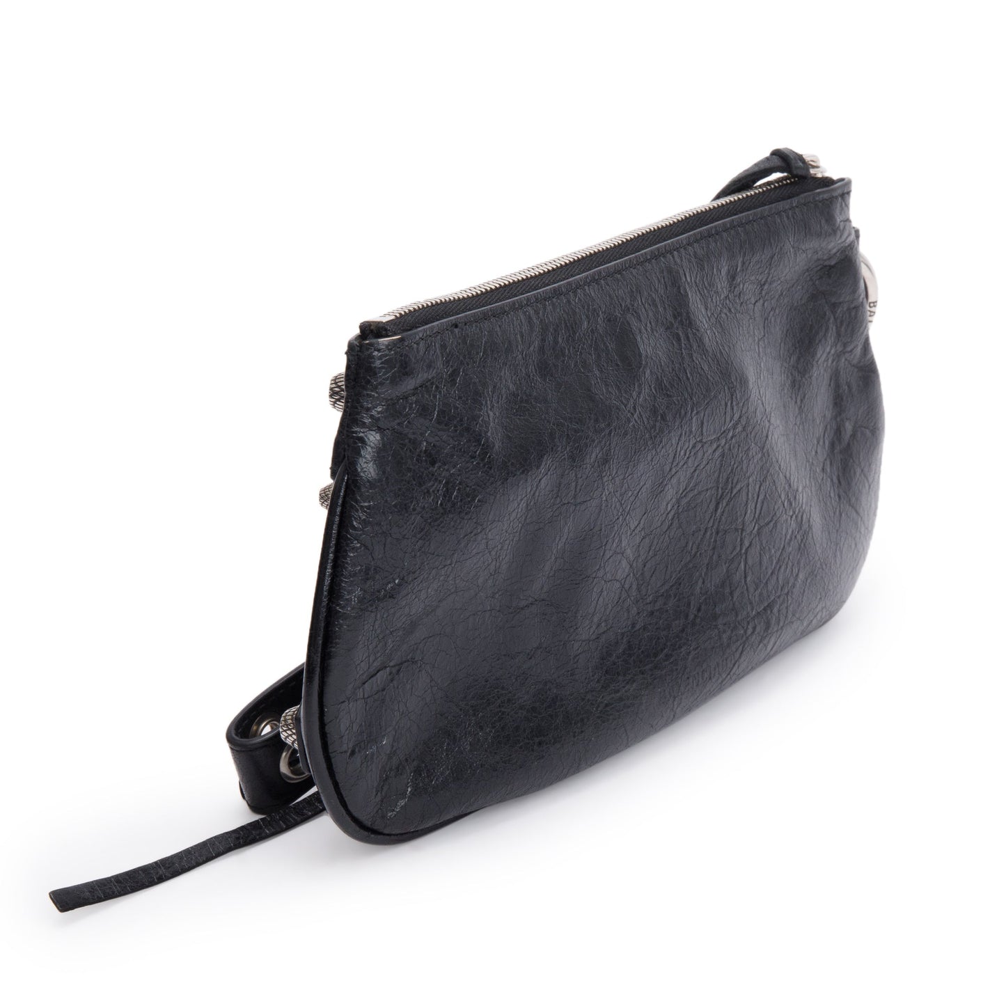 Balenciaga Black Leather Mini Le Cagole Multi Pouch