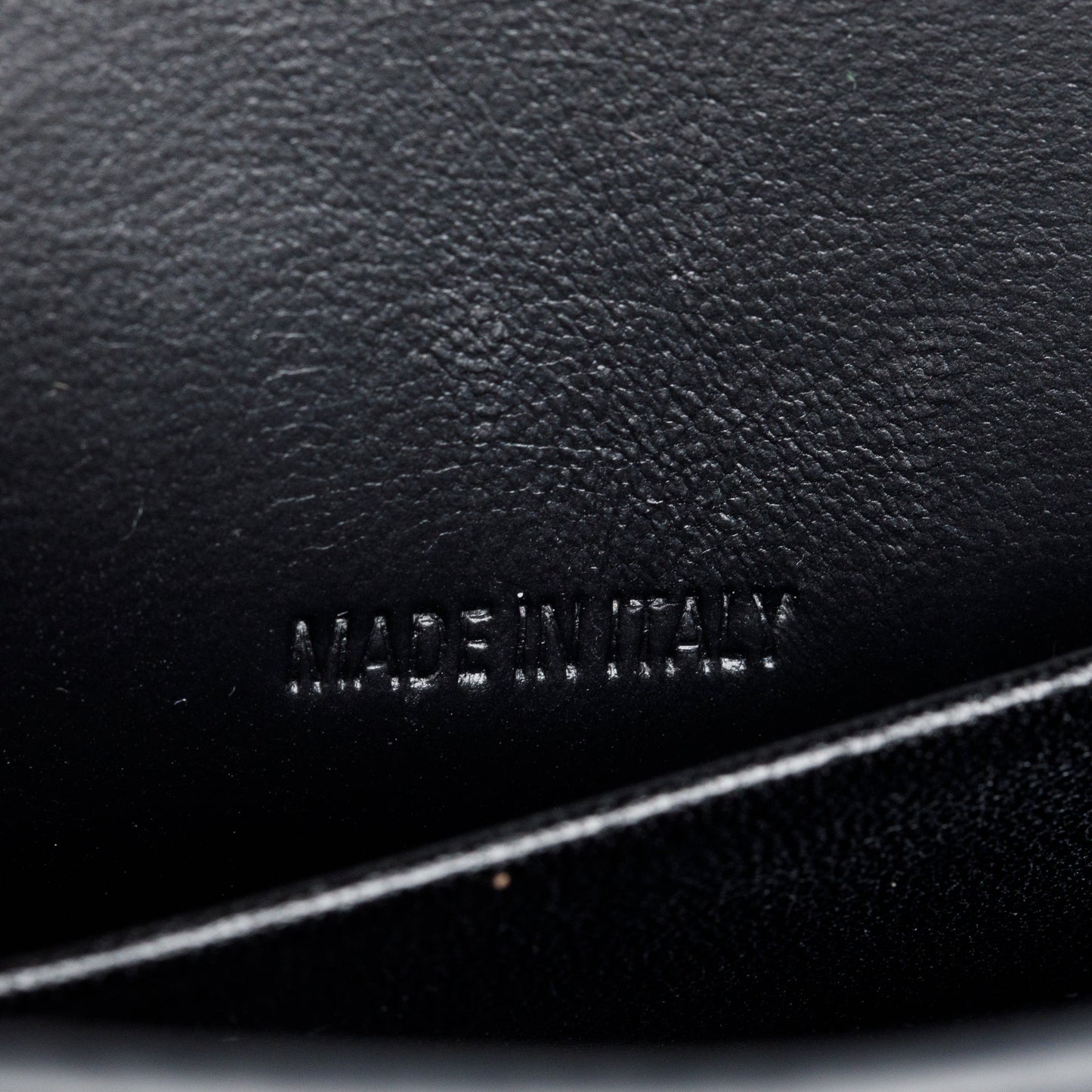 Balenciaga Black Monochrome Croc-Embossed Leather Hourglass Chain Wallet