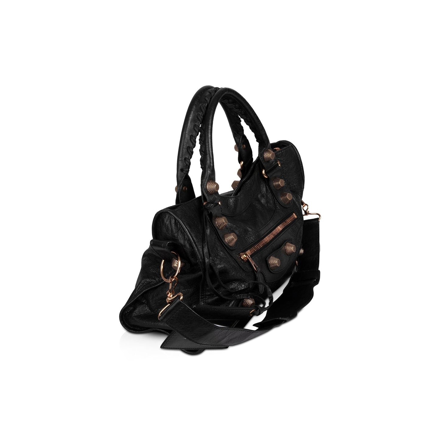 Balenciaga Black Motocross Giant 21 City Bag