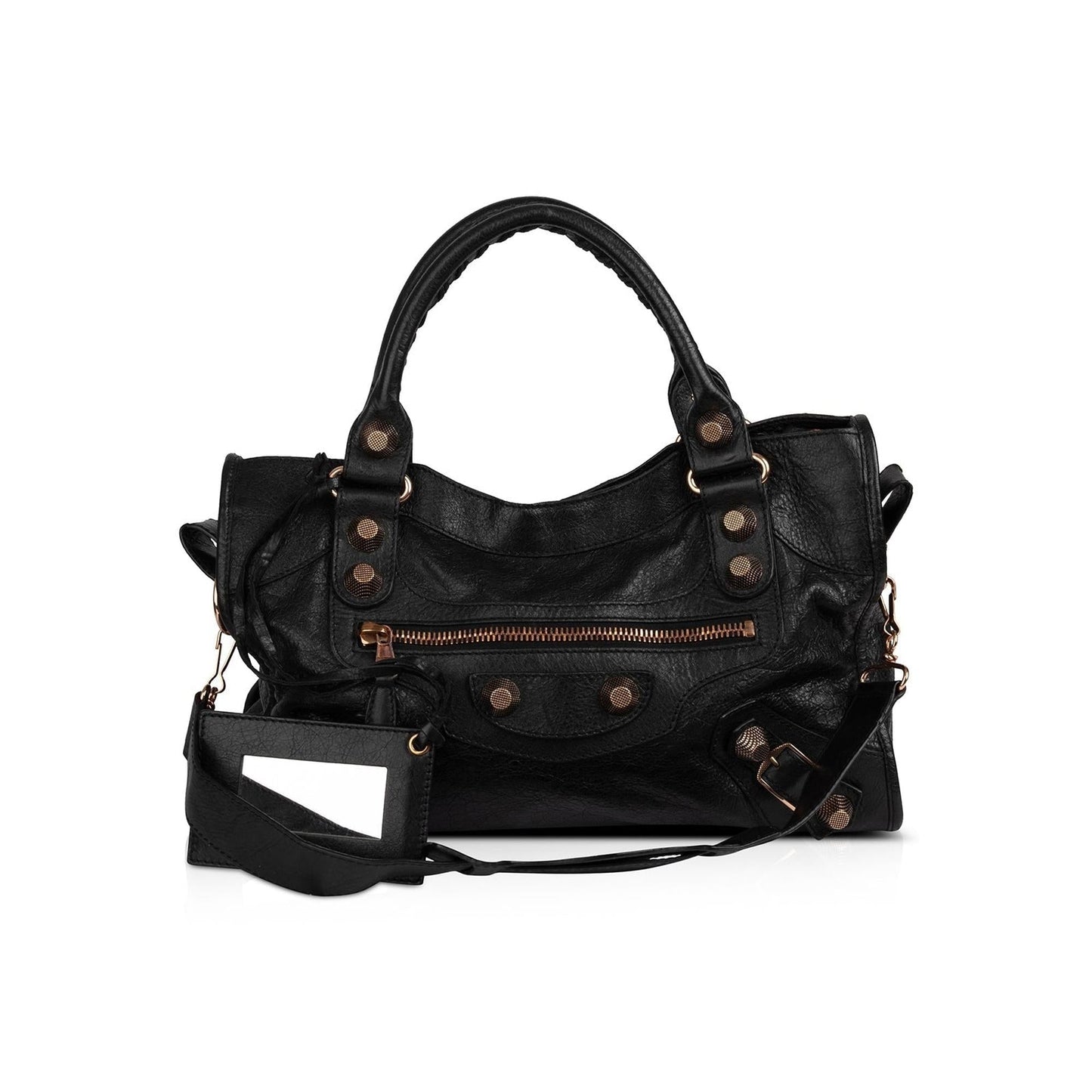 Balenciaga Black Motocross Giant 21 City Bag