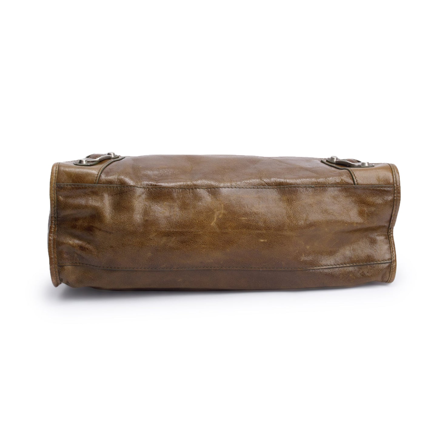 Balenciaga Brown Agneau Leather Le City Medium Bag