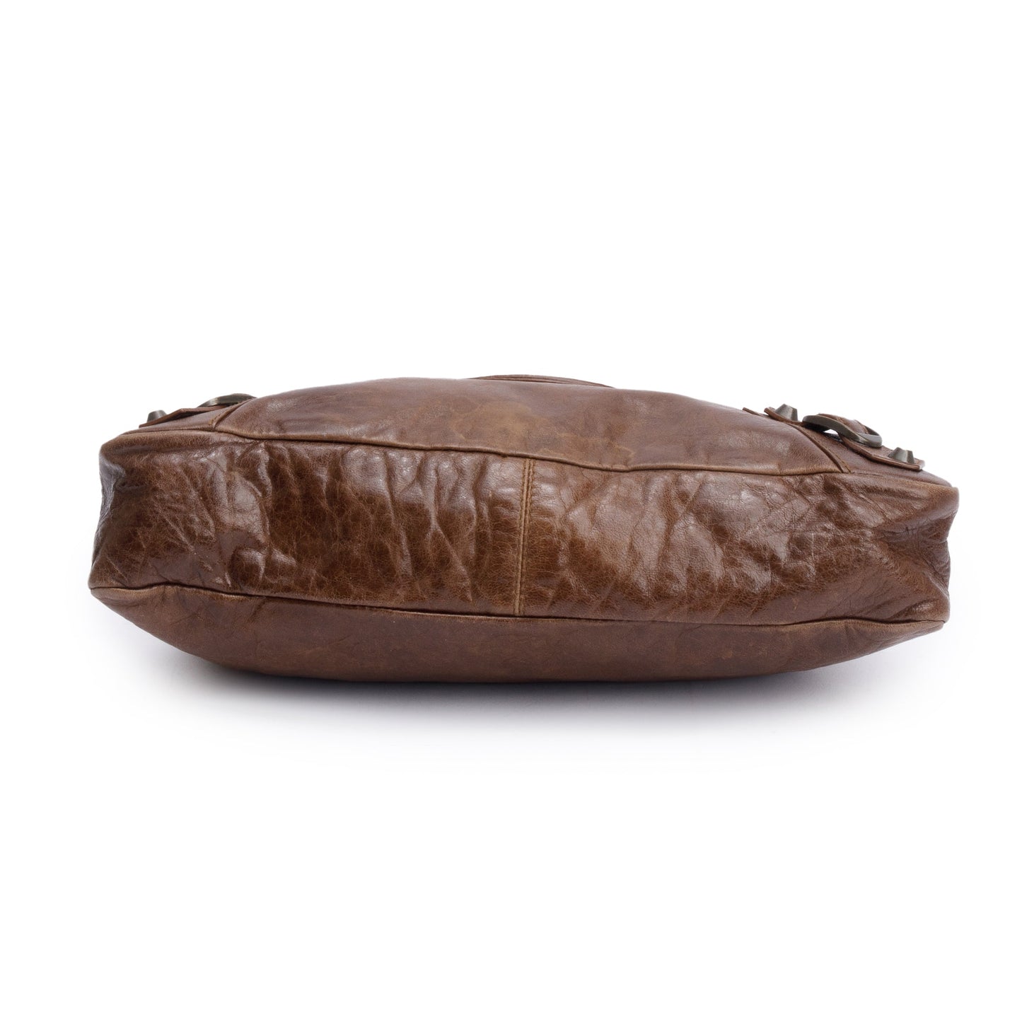 Balenciaga Brown Agneau Leather Le City Small Bag
