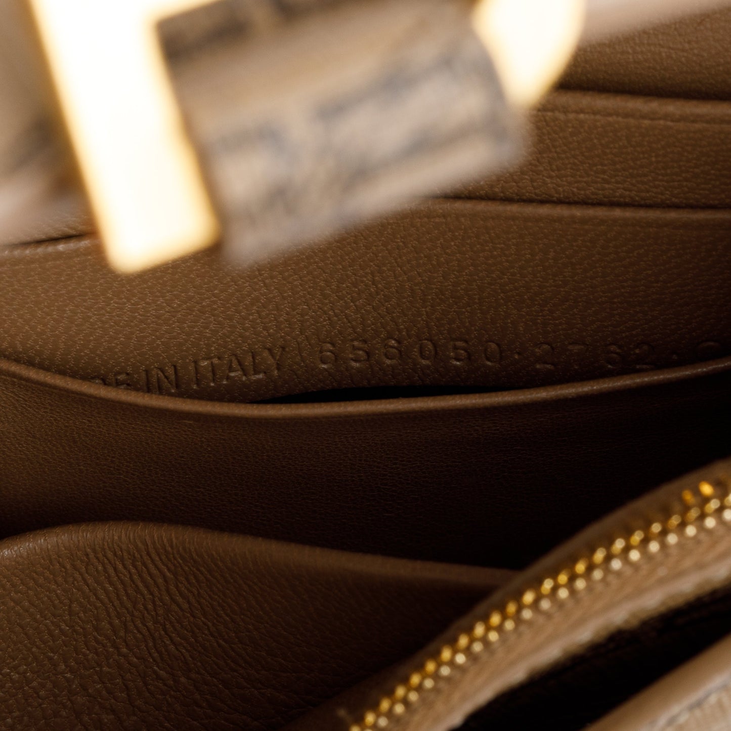 Balenciaga Brown BB Canvas Hourglass Wallet on Chain