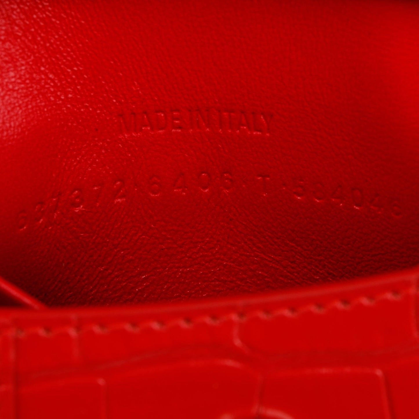 Balenciaga Croc-Embossed Mini Hourglass Bag