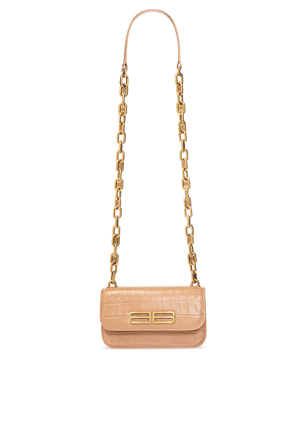 BALENCIAGA GOSSIP XS EMBOSSED CROSSBODY BAG