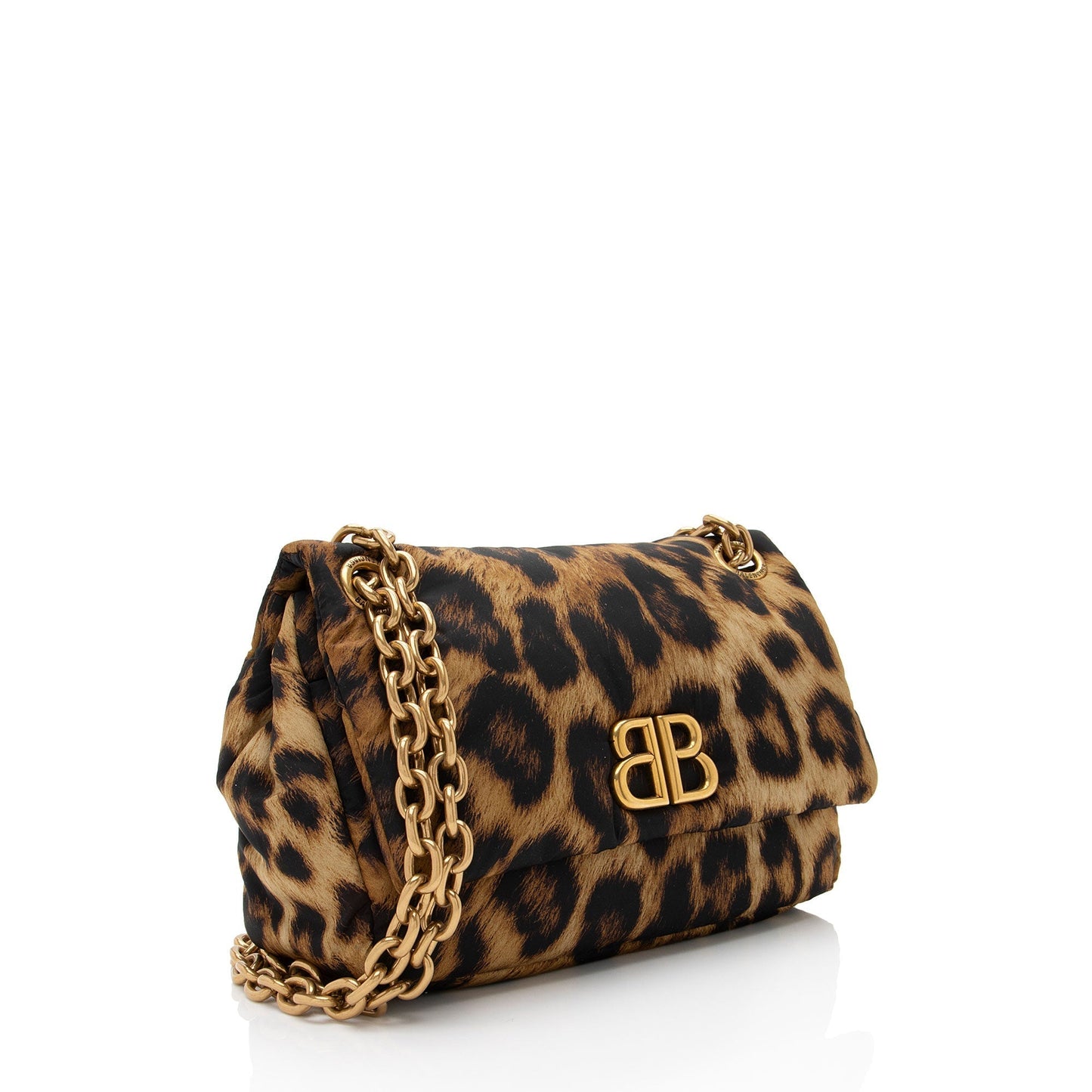 Luxury Balenciaga Trending 2026 Nylon Leopard Monaco Mini Shoulder Bag (SHF-WvmJR1)