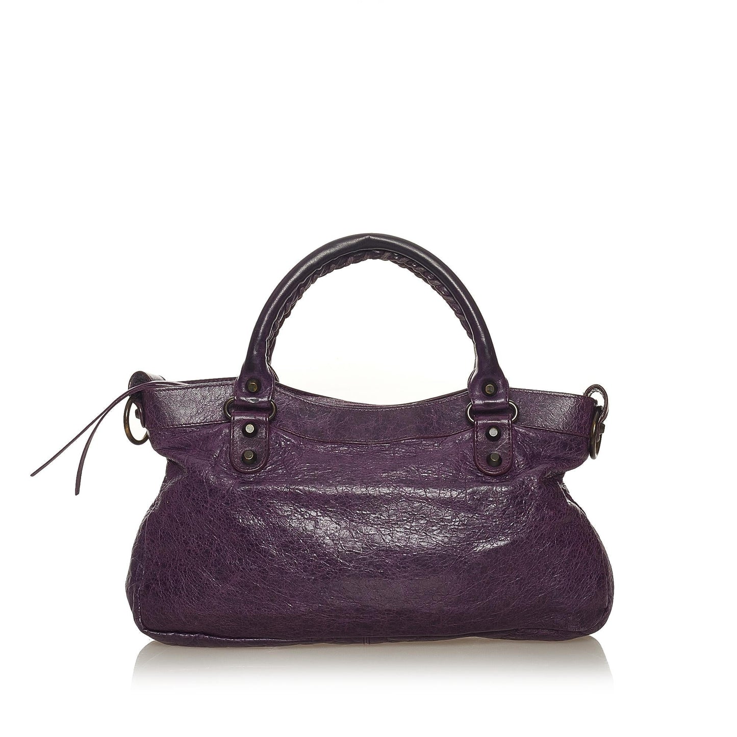 Luxury Balenciaga Trending 2026 Motocross Classic First Lambskin Leather Satchel (SHG-27480)