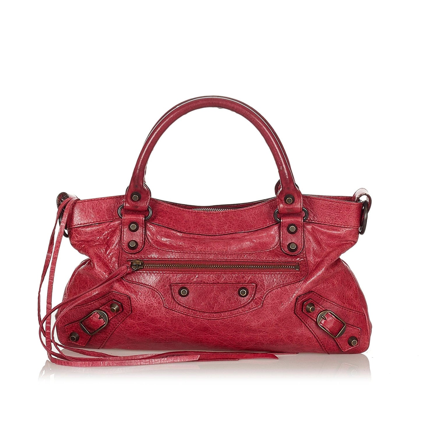 Luxury Balenciaga Trending 2026 Motocross Classic First Leather Satchel (SHG-22045)