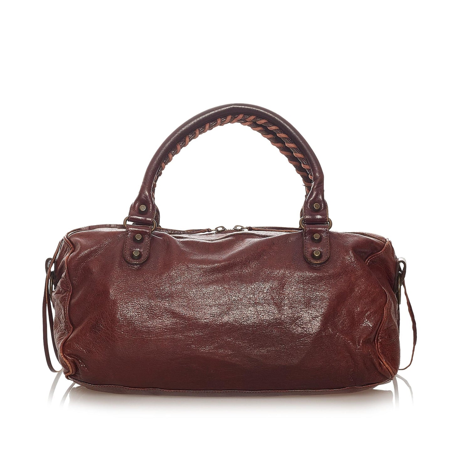 Luxury Balenciaga Trending 2026 Motocross Classic Twiggy Leather Satchel (SHG-27417)
