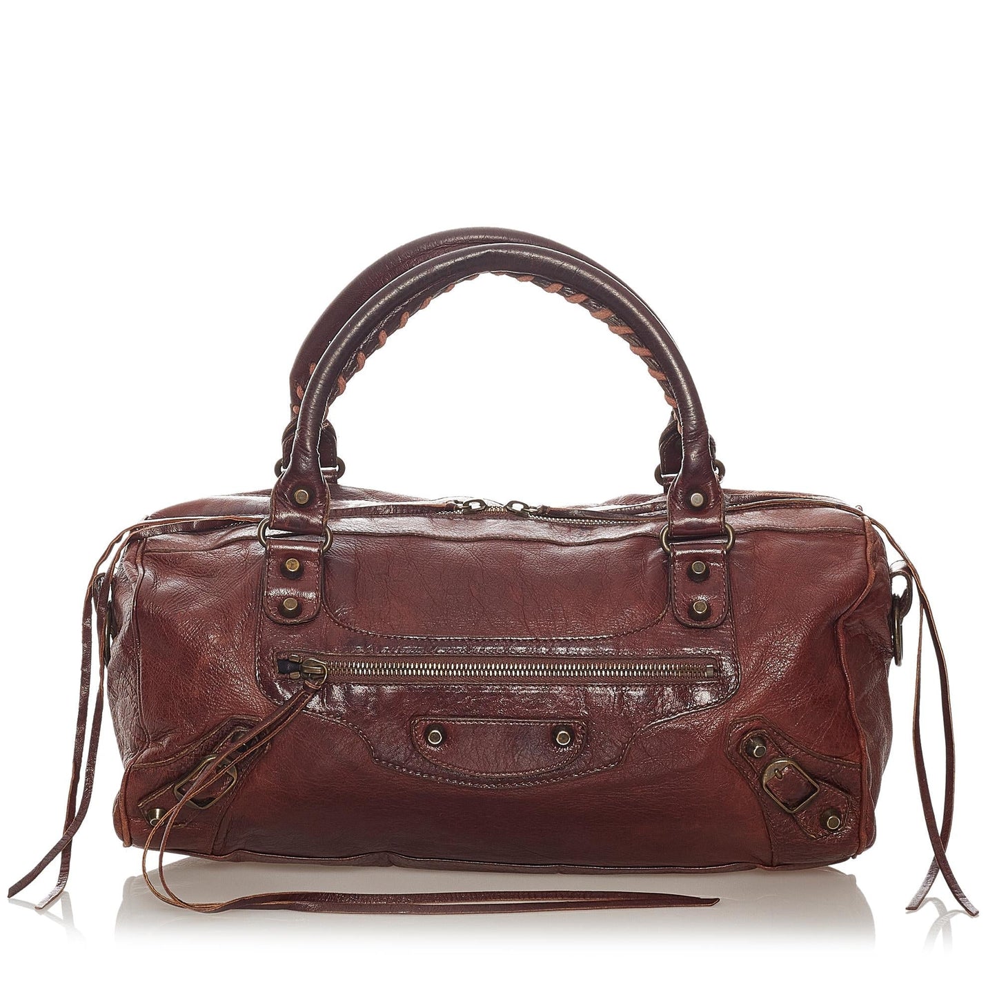 Luxury Balenciaga Trending 2026 Motocross Classic Twiggy Leather Satchel (SHG-27417)