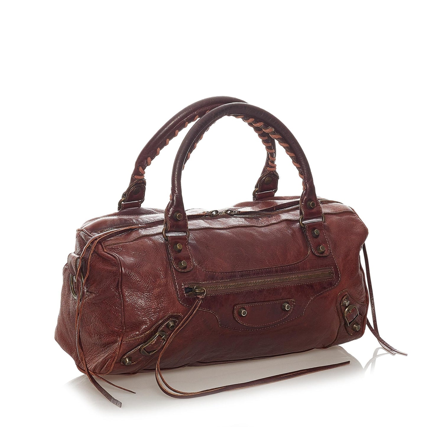 Luxury Balenciaga Trending 2026 Motocross Classic Twiggy Leather Satchel (SHG-27417)