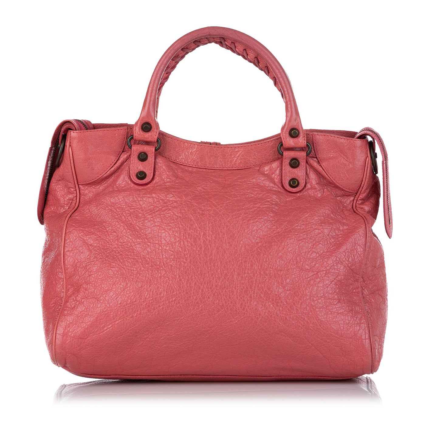 Luxury Balenciaga Trending 2026 Motocross Classic Velo Lambskin Leather Satchel (SHG-26682)