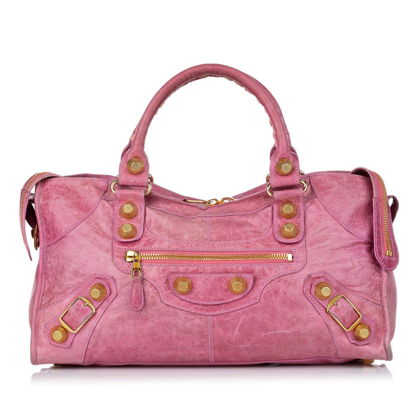 Luxury Balenciaga Trending 2026 Motocross Part Time Giant 21 Leather Satchel (SHG-28722)