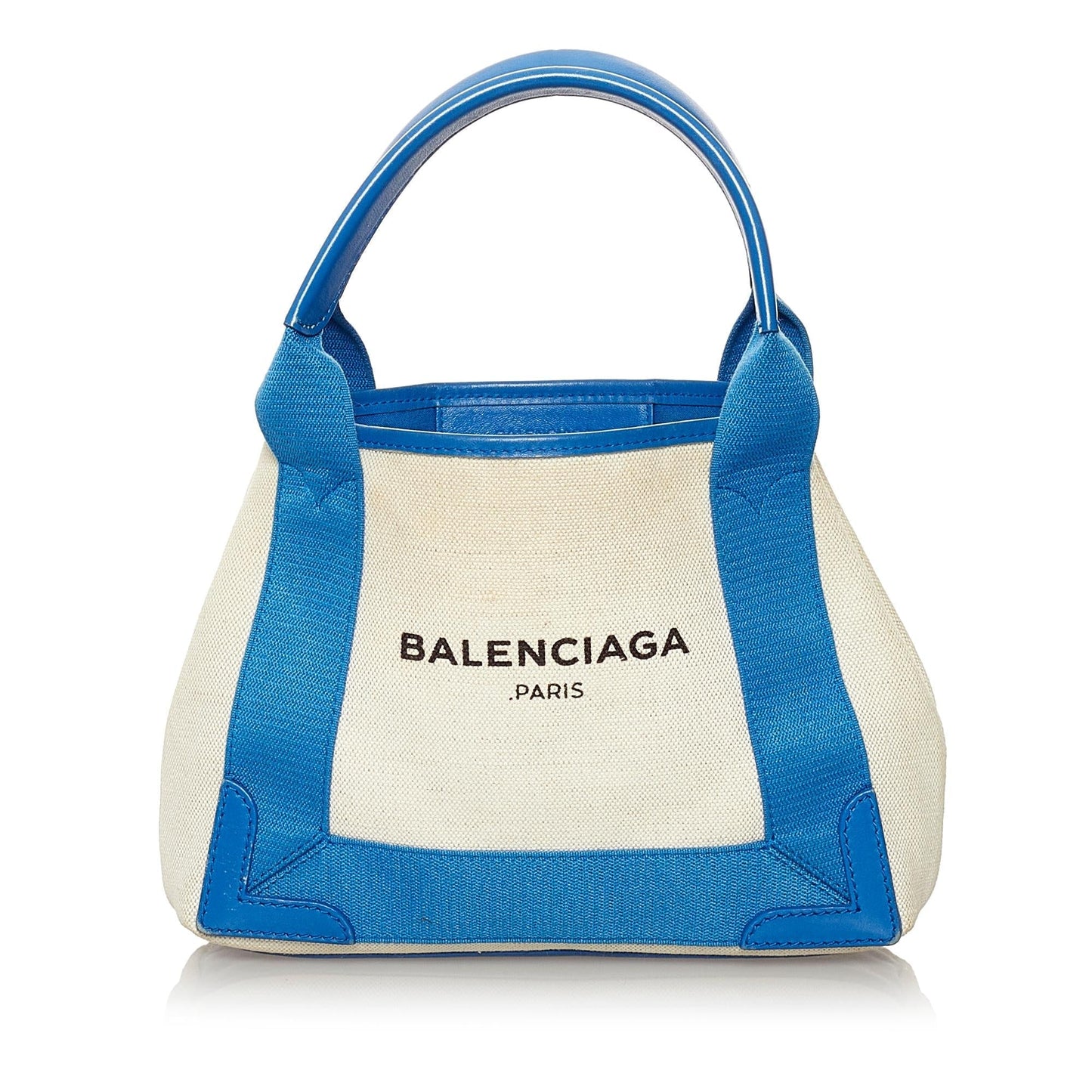 Luxury Balenciaga Trending 2026 Navy Cabas XS Canvas Satchel (SHG-33098)