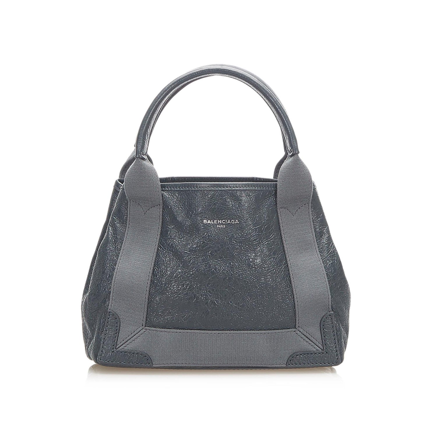 Luxury Balenciaga Trending 2026 Navy Cabas XS Leather Satchel (SHG-24885)