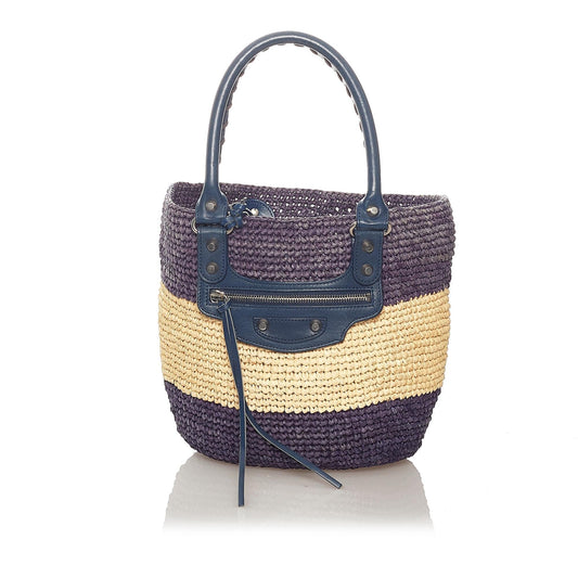 Luxury Balenciaga Trending 2026 Panier Raffia Tote Bag (SHG-27286)