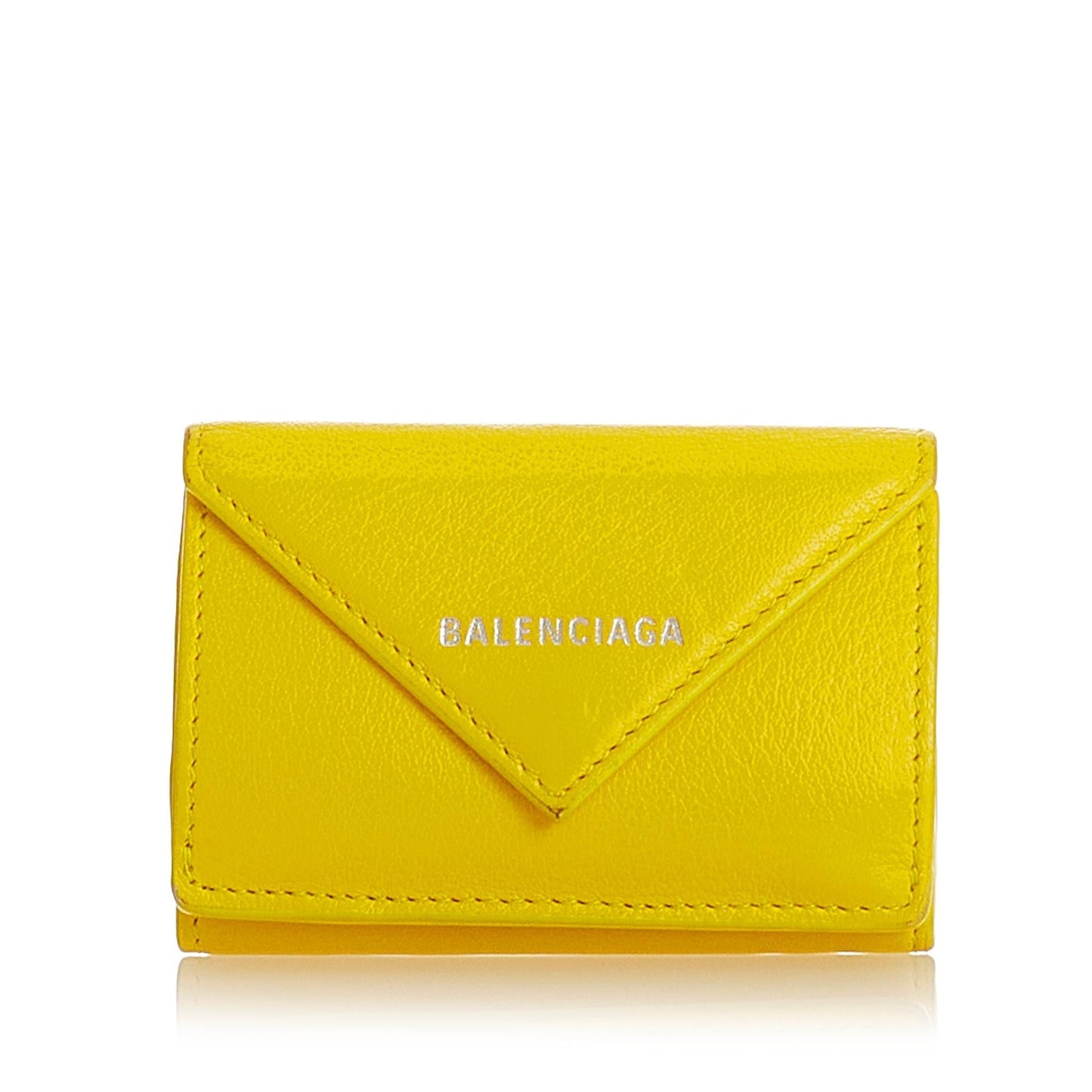 Luxury Balenciaga Trending 2026 Papier Leather Compact Wallet (SHG-25198)