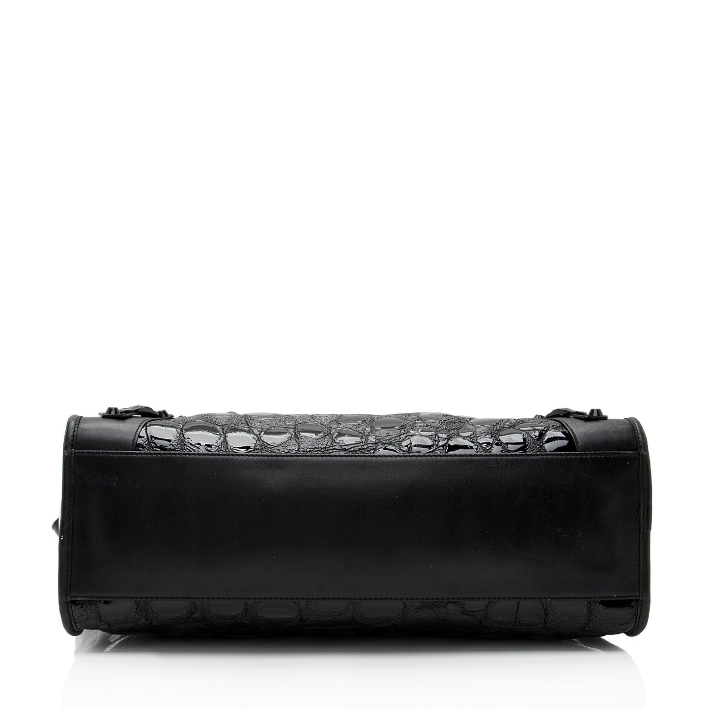 Luxury Balenciaga Trending 2026 Patent Embossed Leather Classic City Satchel (SHF-RmwiHx)