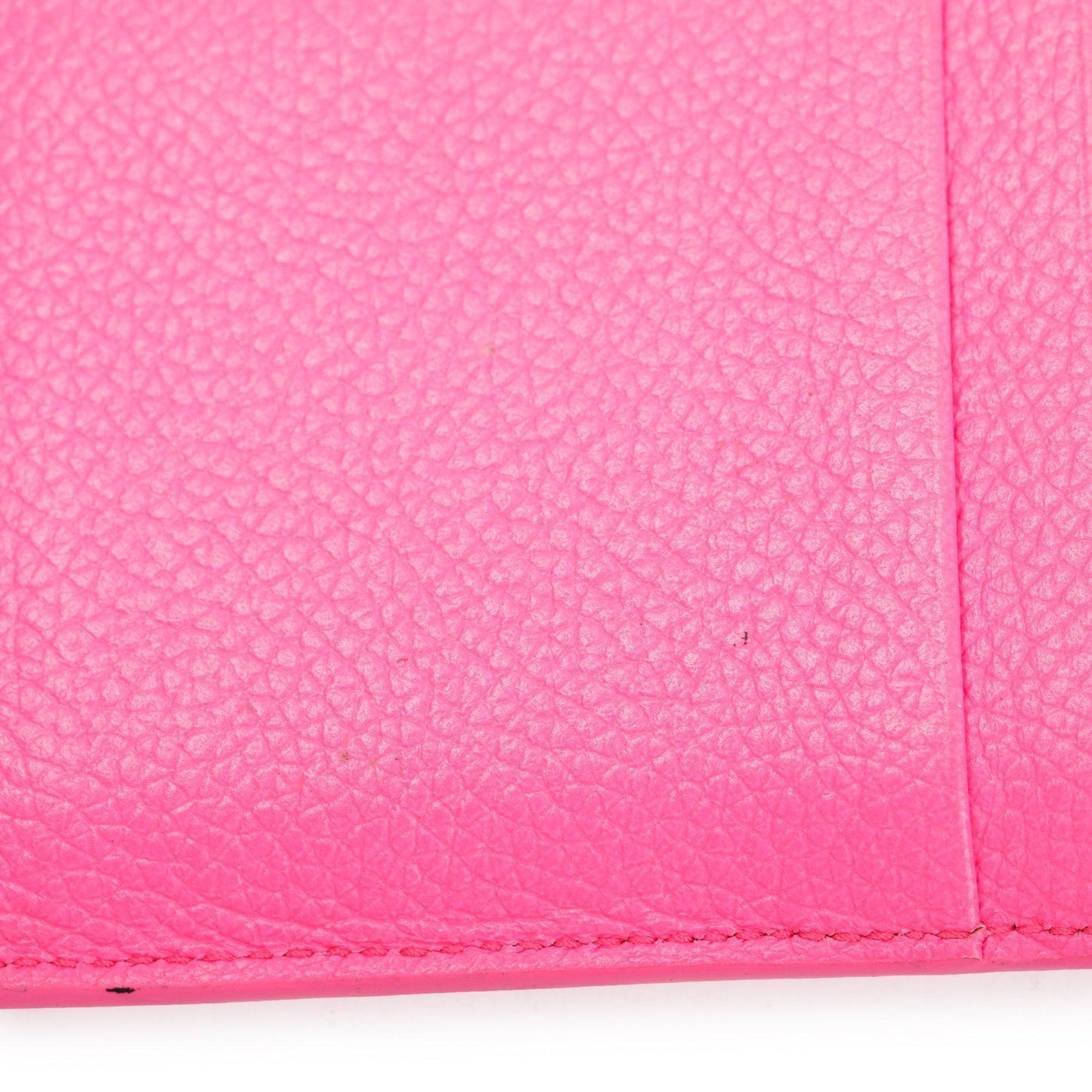 Balenciaga Pink Calfskin Leather Large Long Coin and Card Holder