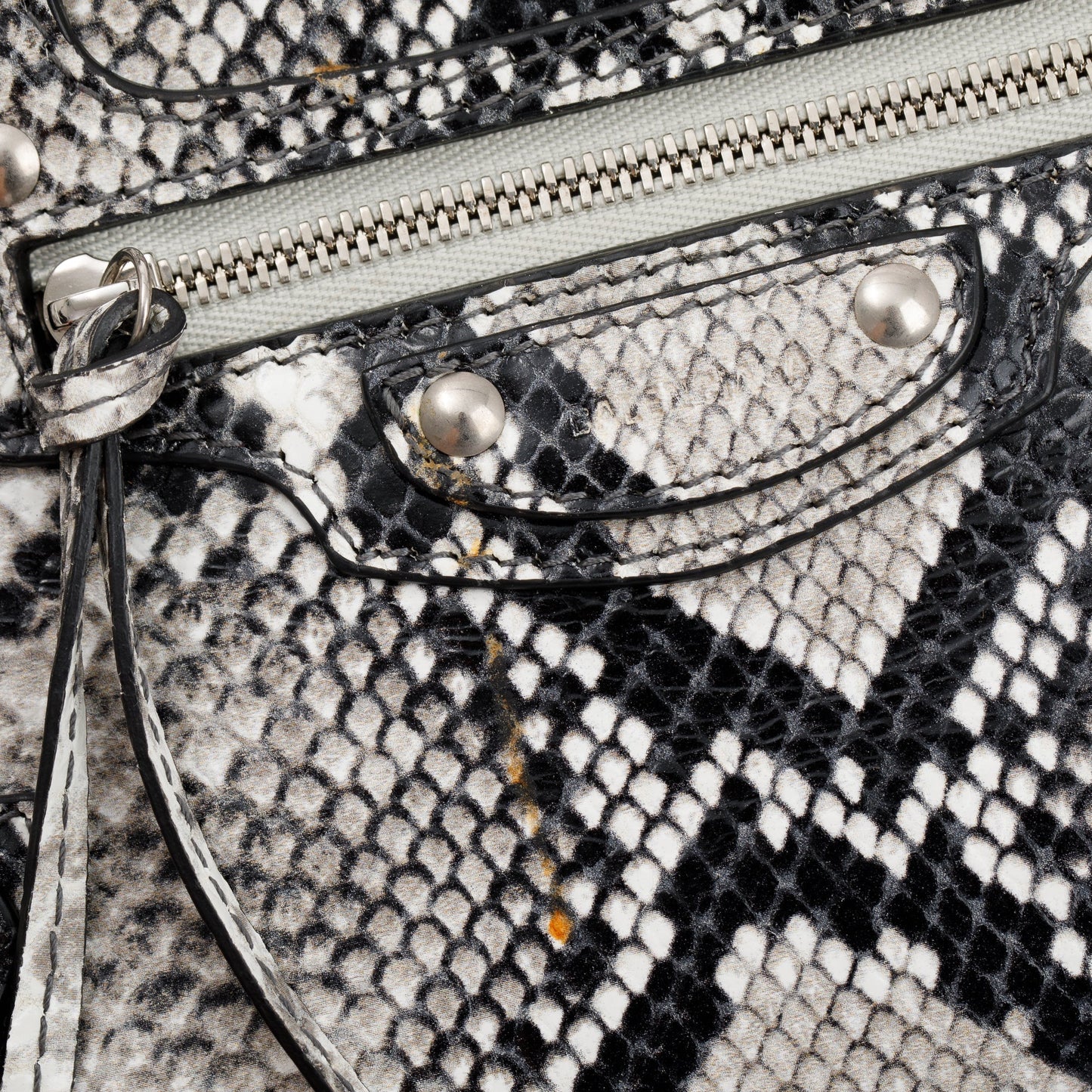 Balenciaga Python Embossed Neo Classic Mini City Bag