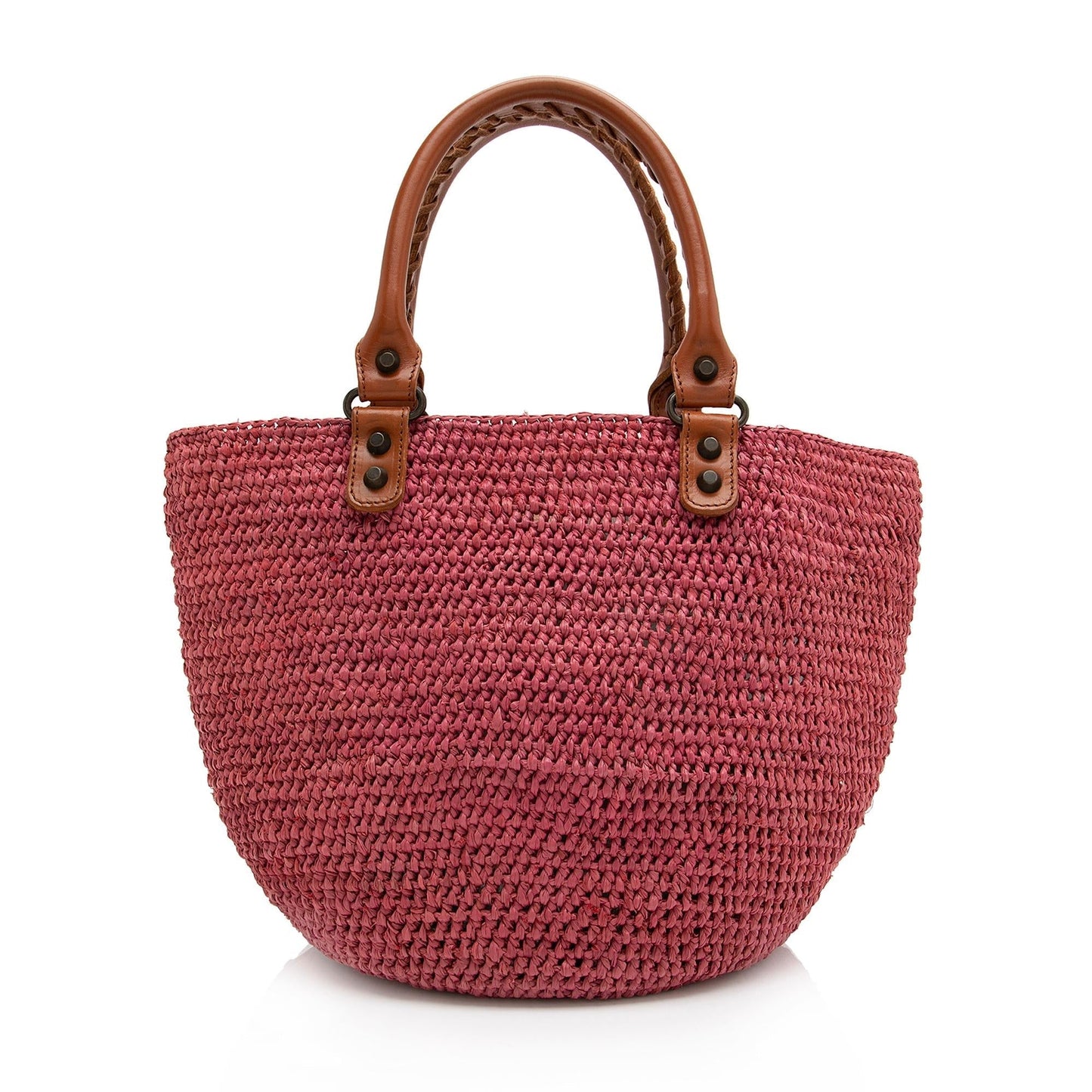 Luxury Balenciaga Trending 2026 Raffia Motocross Classic Panier Small Tote (SHF-23349)