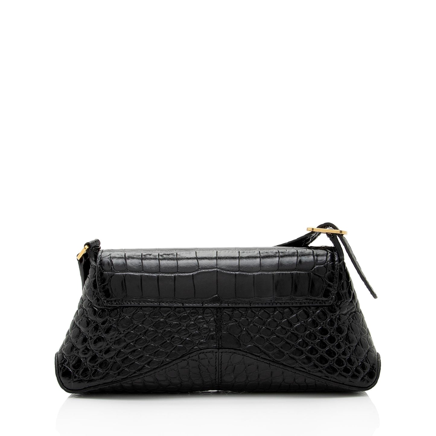 Luxury Balenciaga Trending 2026 Shiny Croc Embossed Calfskin XX Small Flap Bag (SHF-HmNLTl)