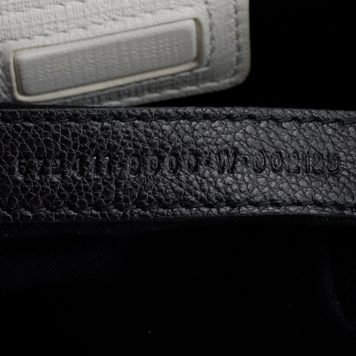 Balenciaga White Calfskin Leather XXS Logo Leather Shopping Tote