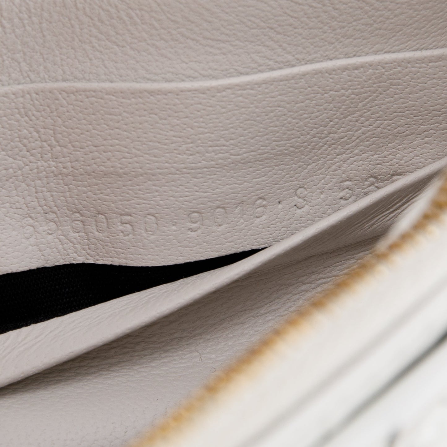 Balenciaga White Crocodile Embossed Hourglass Wallet on Chain