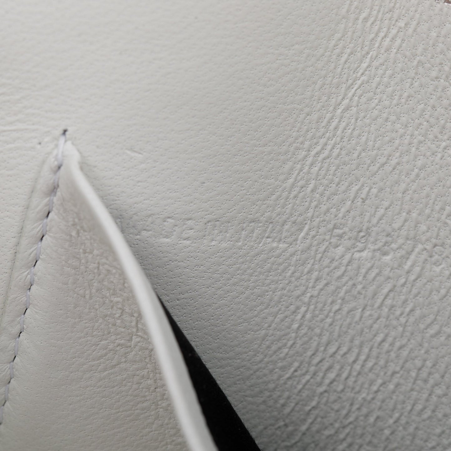 Balenciaga White Leather Everyday Continental Wallet on Chain