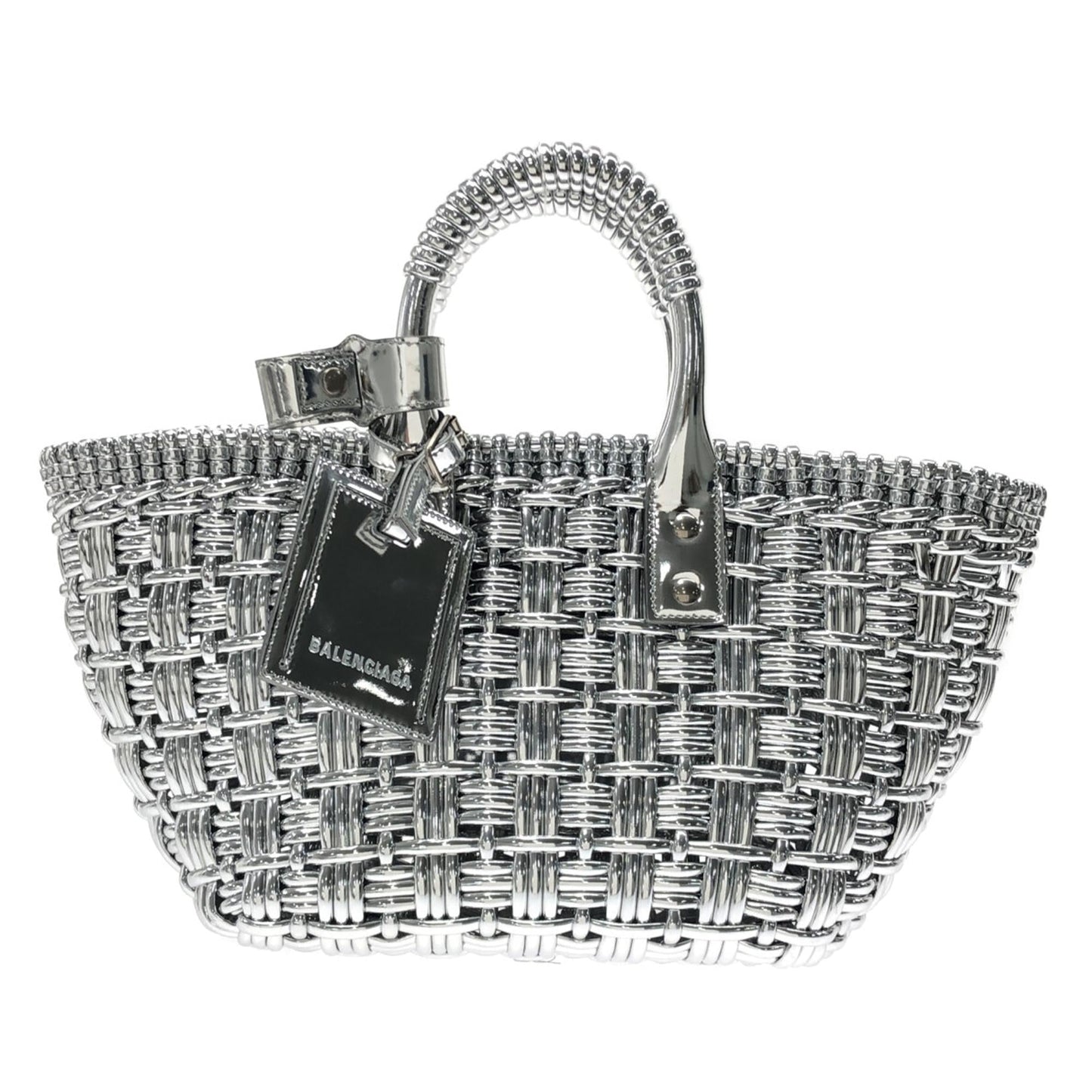Luxury Balenciaga Trending 2026 XS Mettalic Woven Bistrot Panier Tote (SHG-iHAY00)