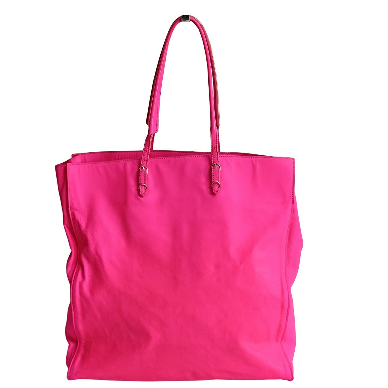 Balenciaga Balenciaga Papier vertical shoulder bag in fuchsia leather