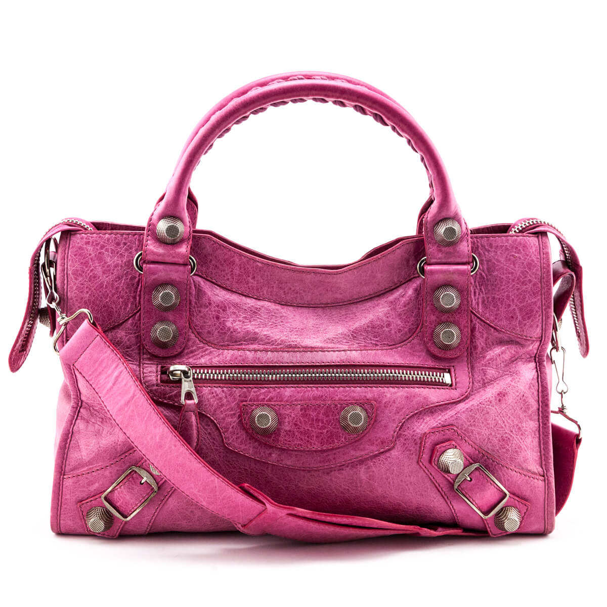 Luxury Balenciaga Trending 2026 Sorbet Agneau Silver Giant 21 City Bag