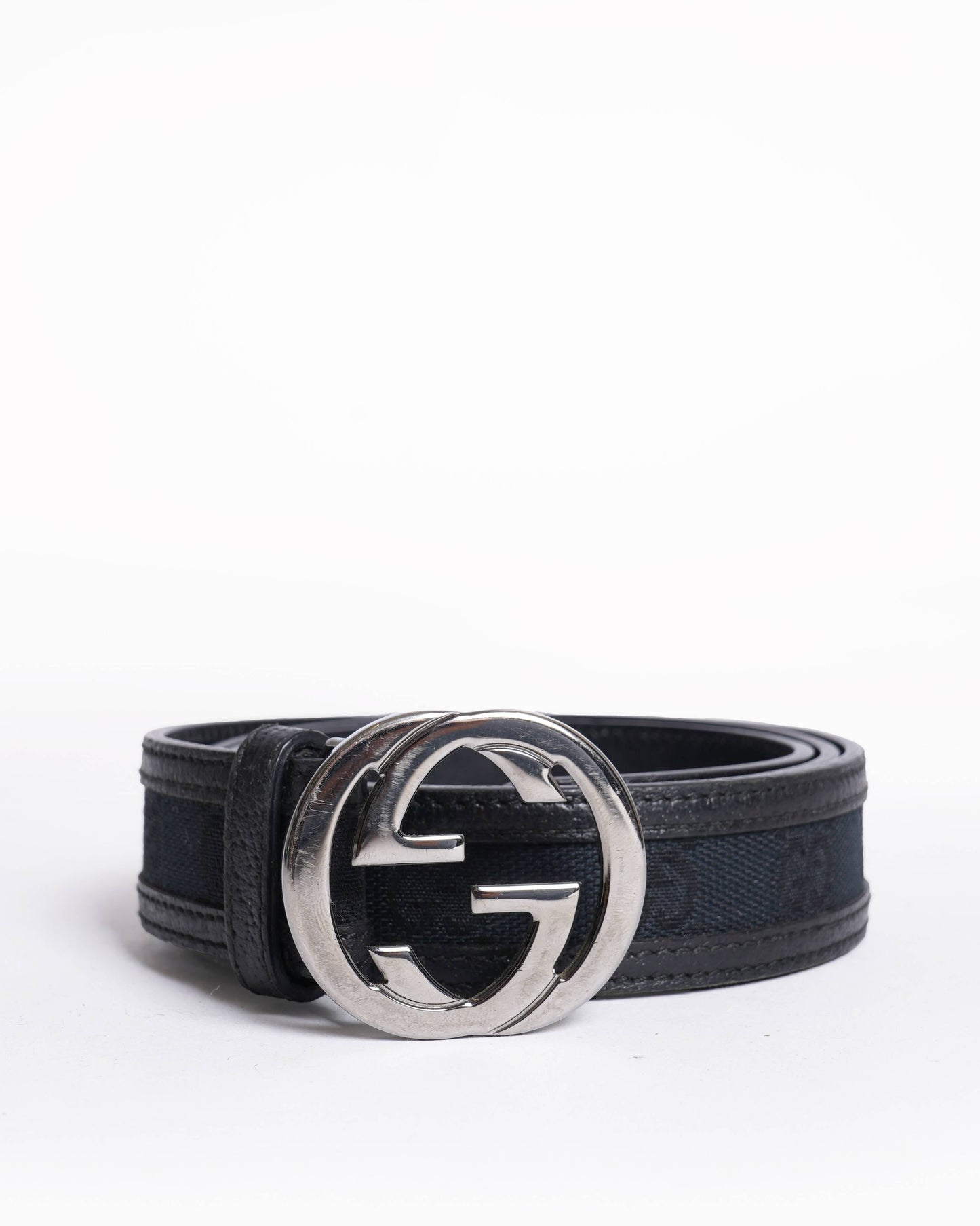 Gucci Monogram Leather Canvas Handbag