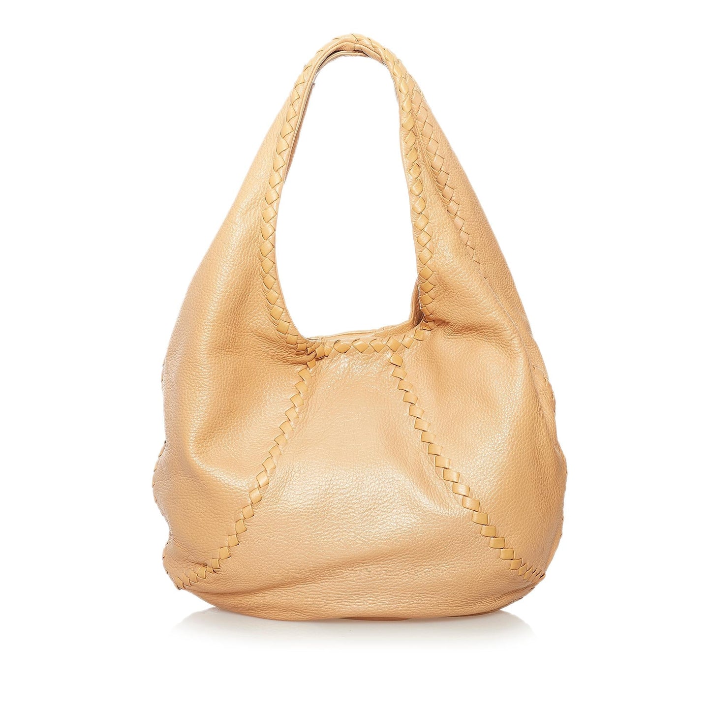 Luxury Bottega Veneta Baseball Leather Hobo Bag (SHG-31411)