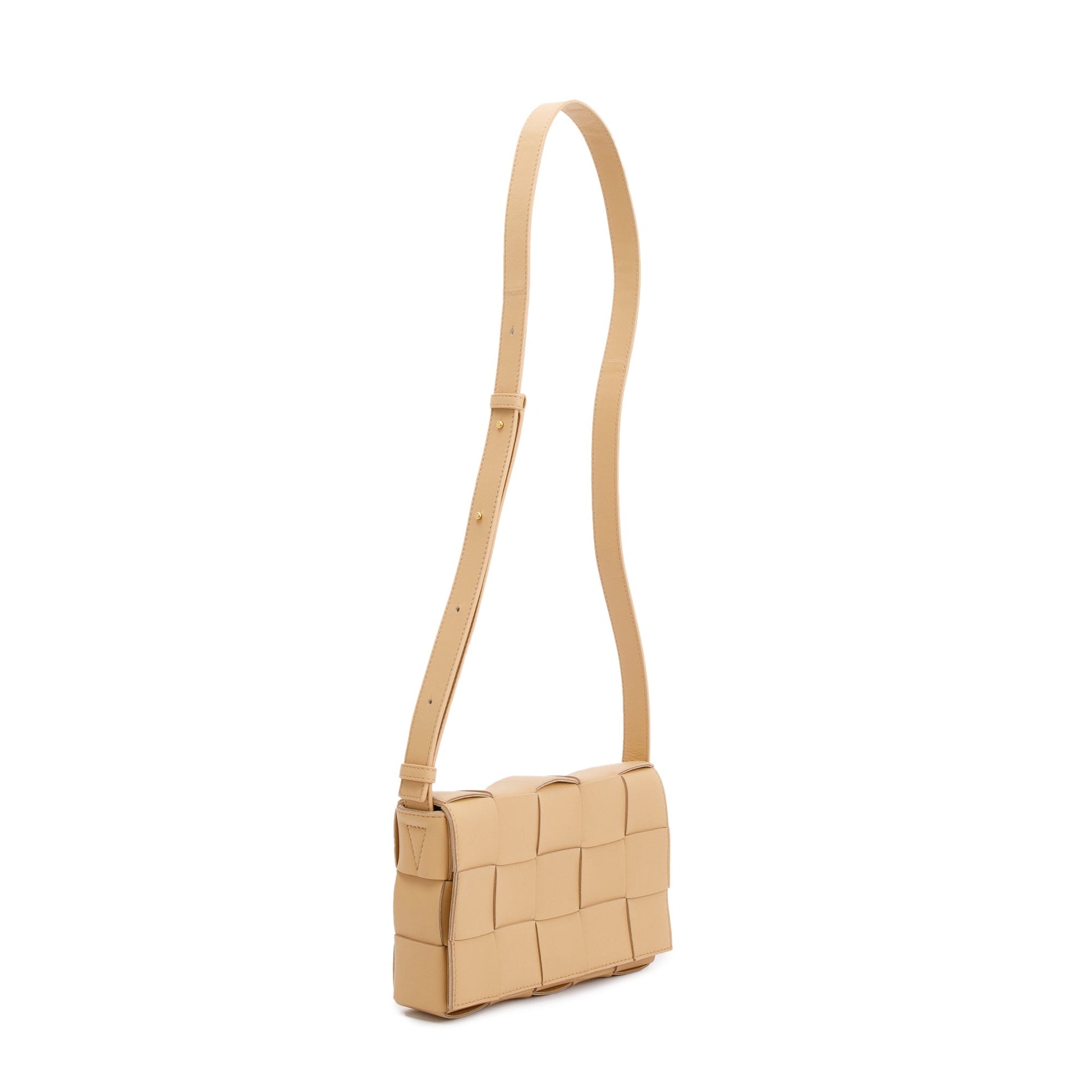 Bottega Veneta Beige Intrecciato Leather Cassette Bag