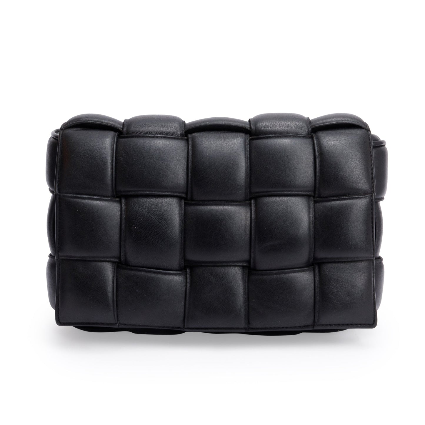Bottega Veneta Black Lambskin Leather Classic Padded Cassette Bag