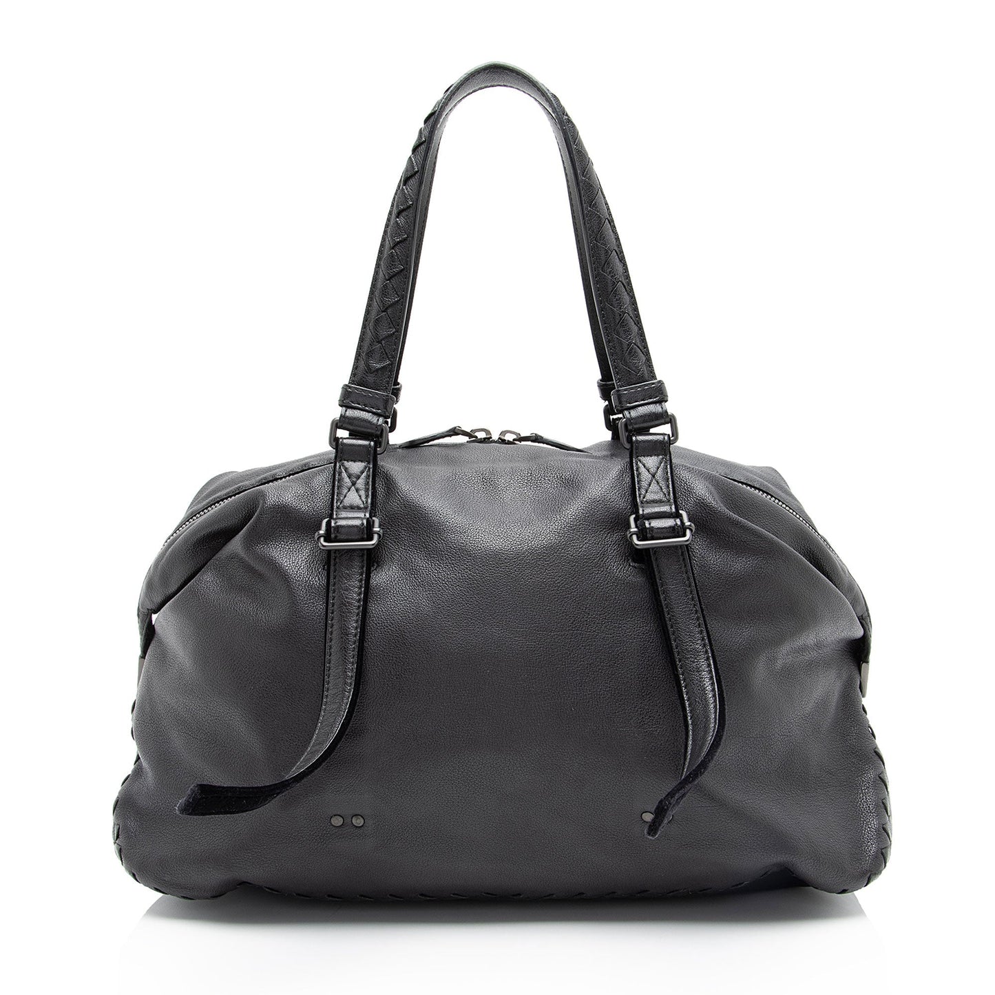 Luxury Bottega Veneta Buffalo Leather Satchel (SHF-W1iSWN)