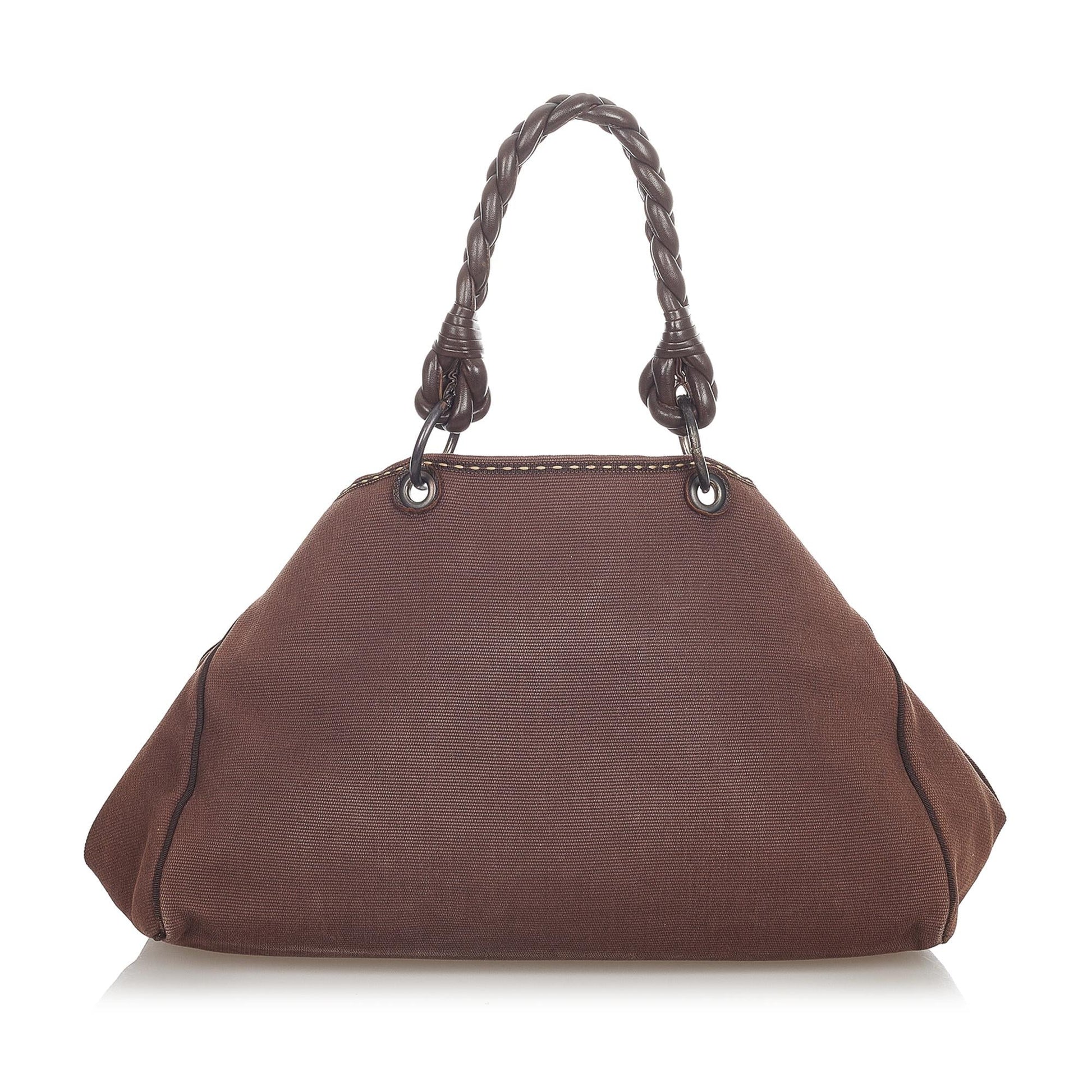 Luxury Bottega Veneta Canvas Tote Bag (SHG-23647)