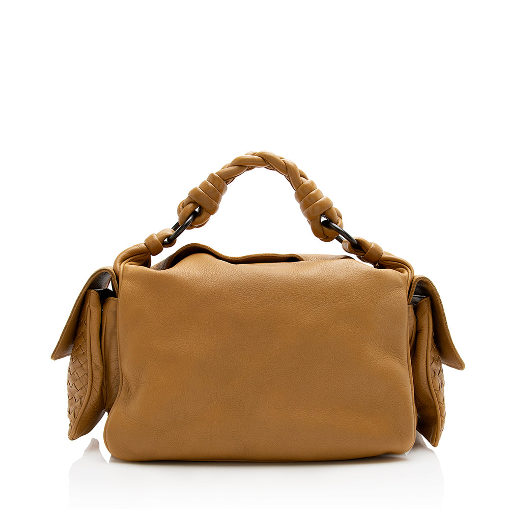 Luxury Bottega Veneta Cervo Cocker Satchel (SHF-21752)