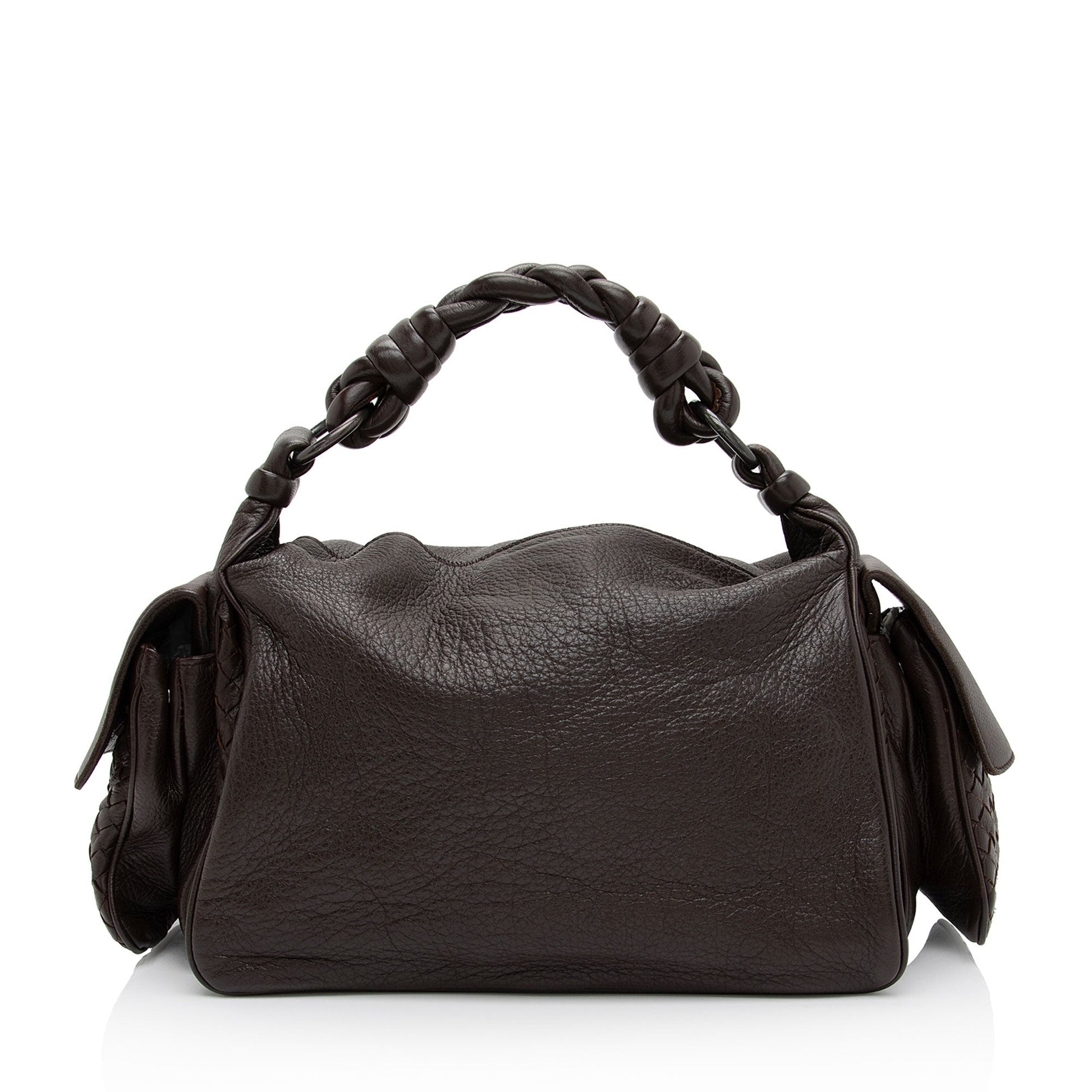Luxury Bottega Veneta Cervo Cocker Satchel (SHF-jlBNVm)
