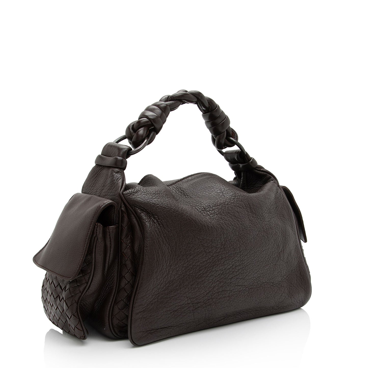 Luxury Bottega Veneta Cervo Cocker Satchel (SHF-jlBNVm)