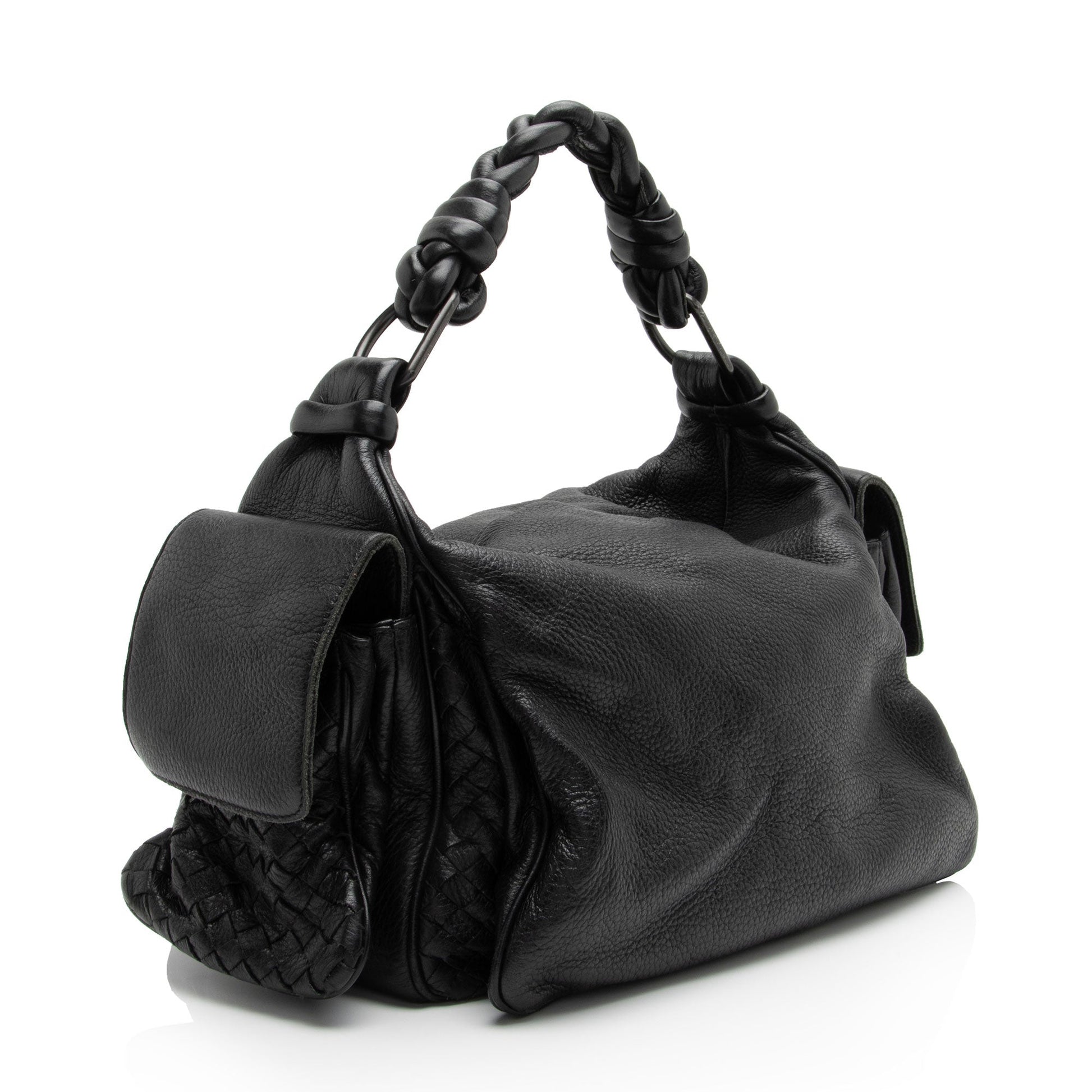 Luxury Bottega Veneta Cervo Cocker Satchel (SHF-wvkJeH)