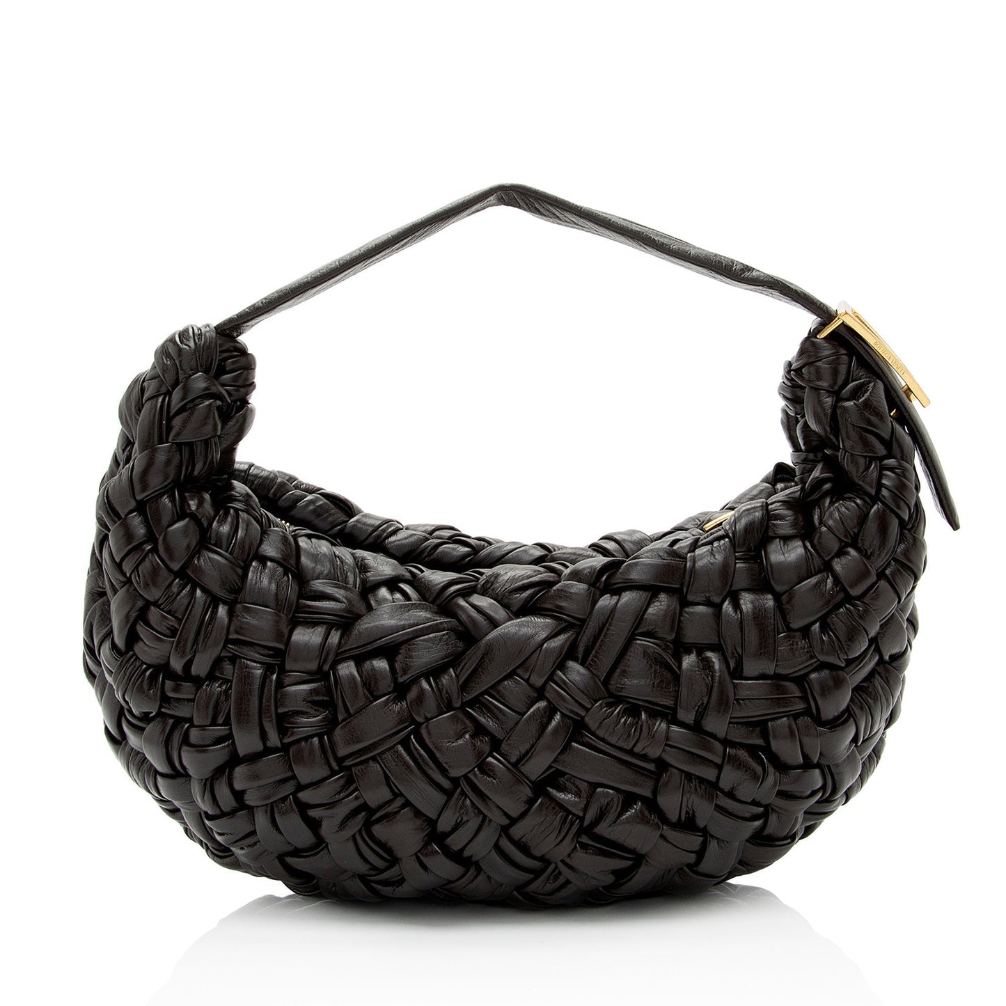 Luxury Bottega Veneta Foulard Intrecciato Banana Hobo (SHF-Uae3dd)